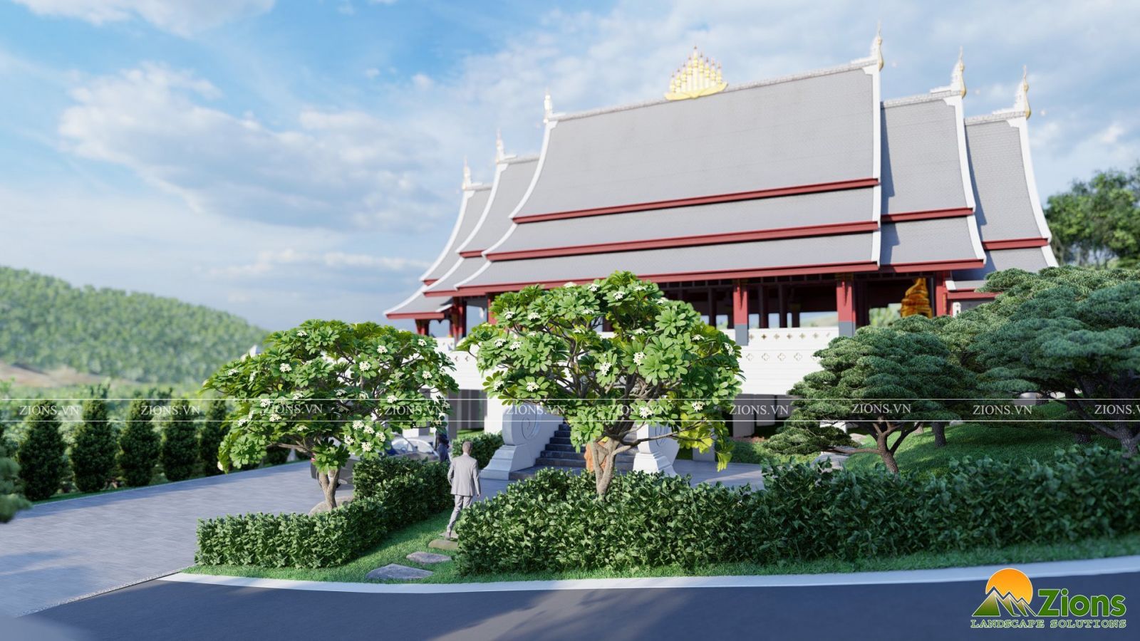 Quy hoạch thiết kế cảnh quan Thiền viện Tùng Lâm - Zions